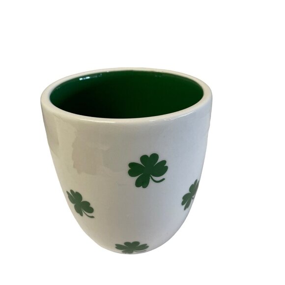 Terramoto Four Leaf Clover Ceramic Coffee Tea Mug Cup Irish St Patricks' Day Fie - Picture 6 of 6